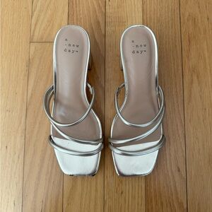 A New Day strappy gold Women's Heels sandals